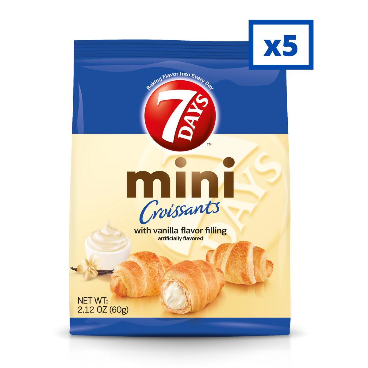 vanilla mini croissants times 5