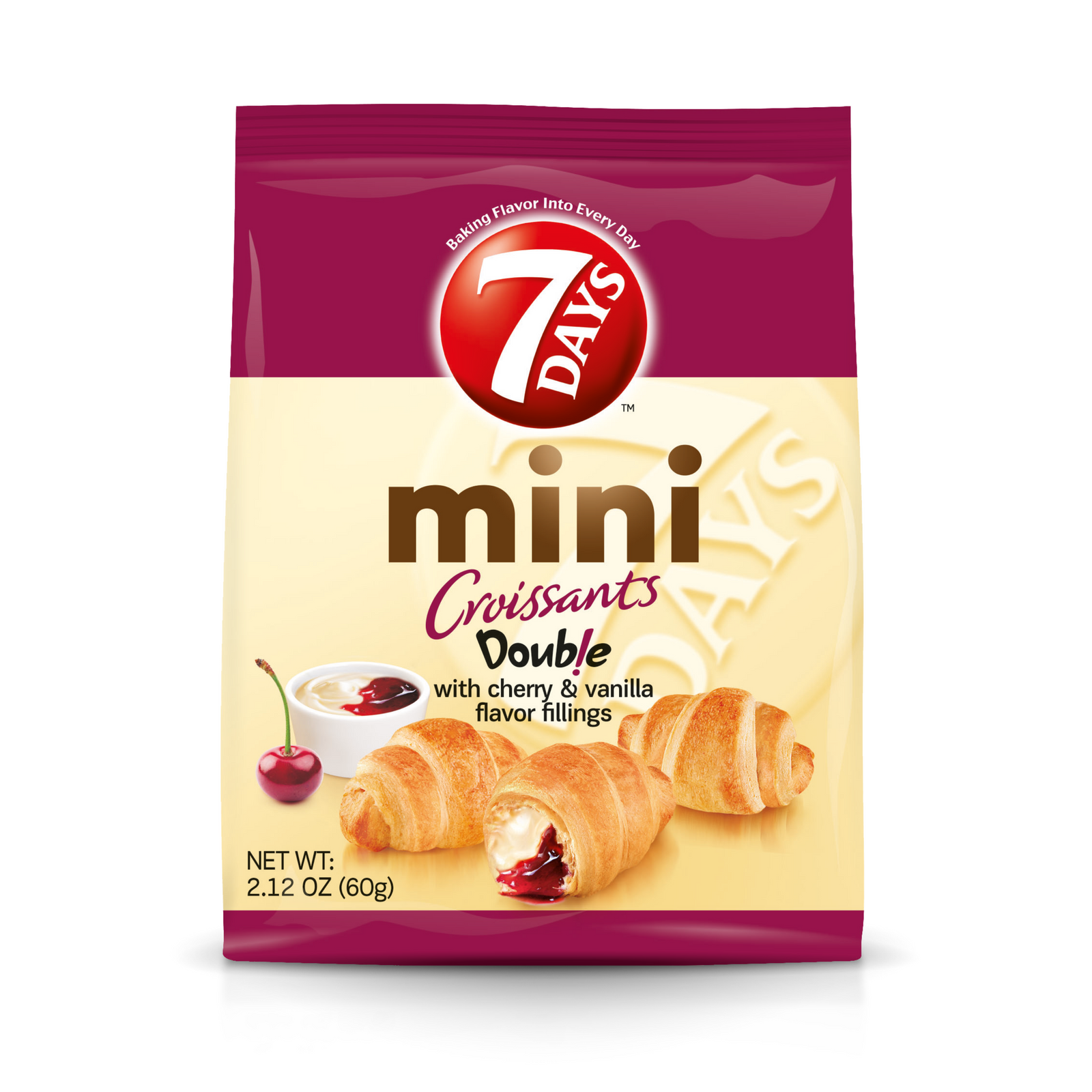 cherry vanilla mini croissant