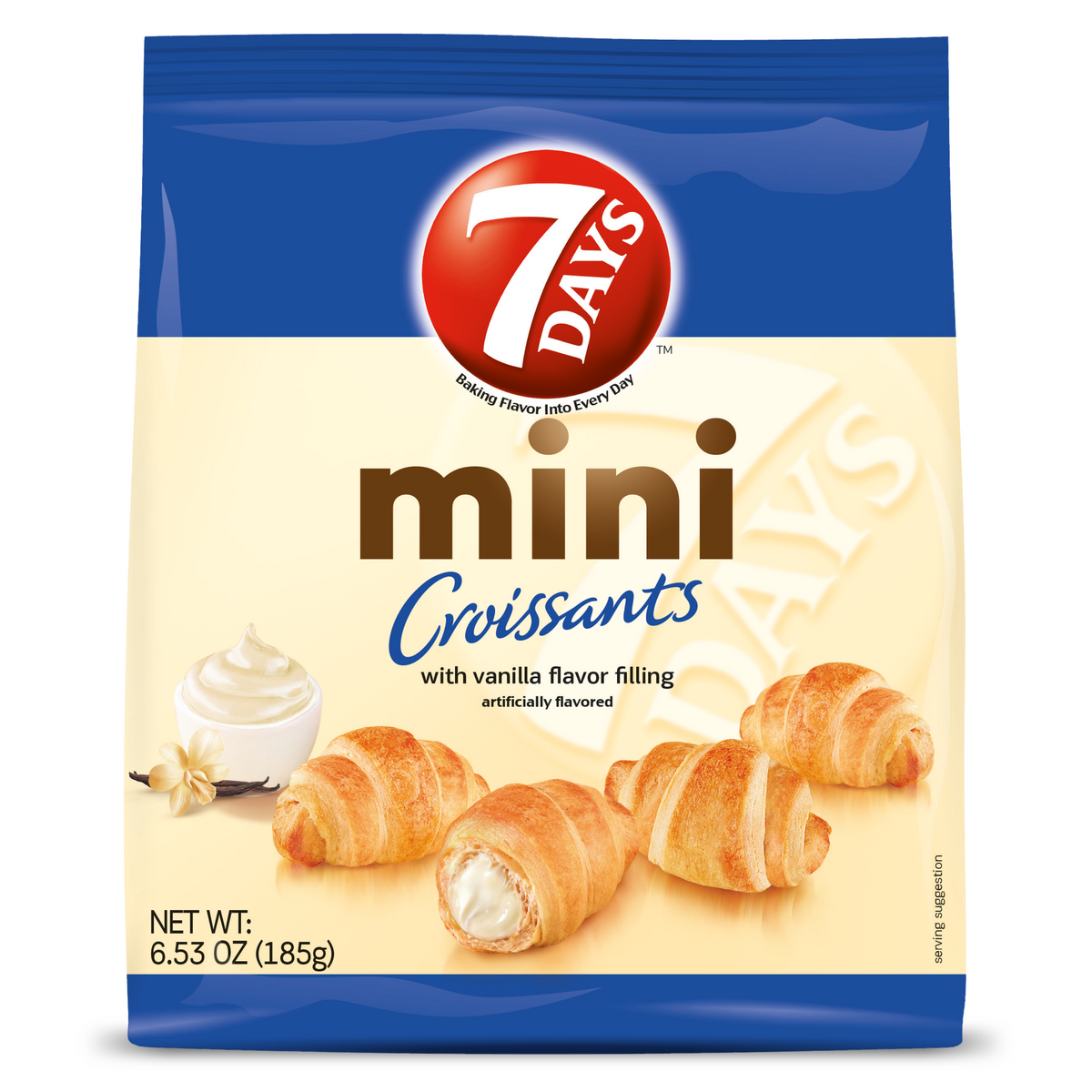 large bag mini croissants vanilla filling 6.53oz
