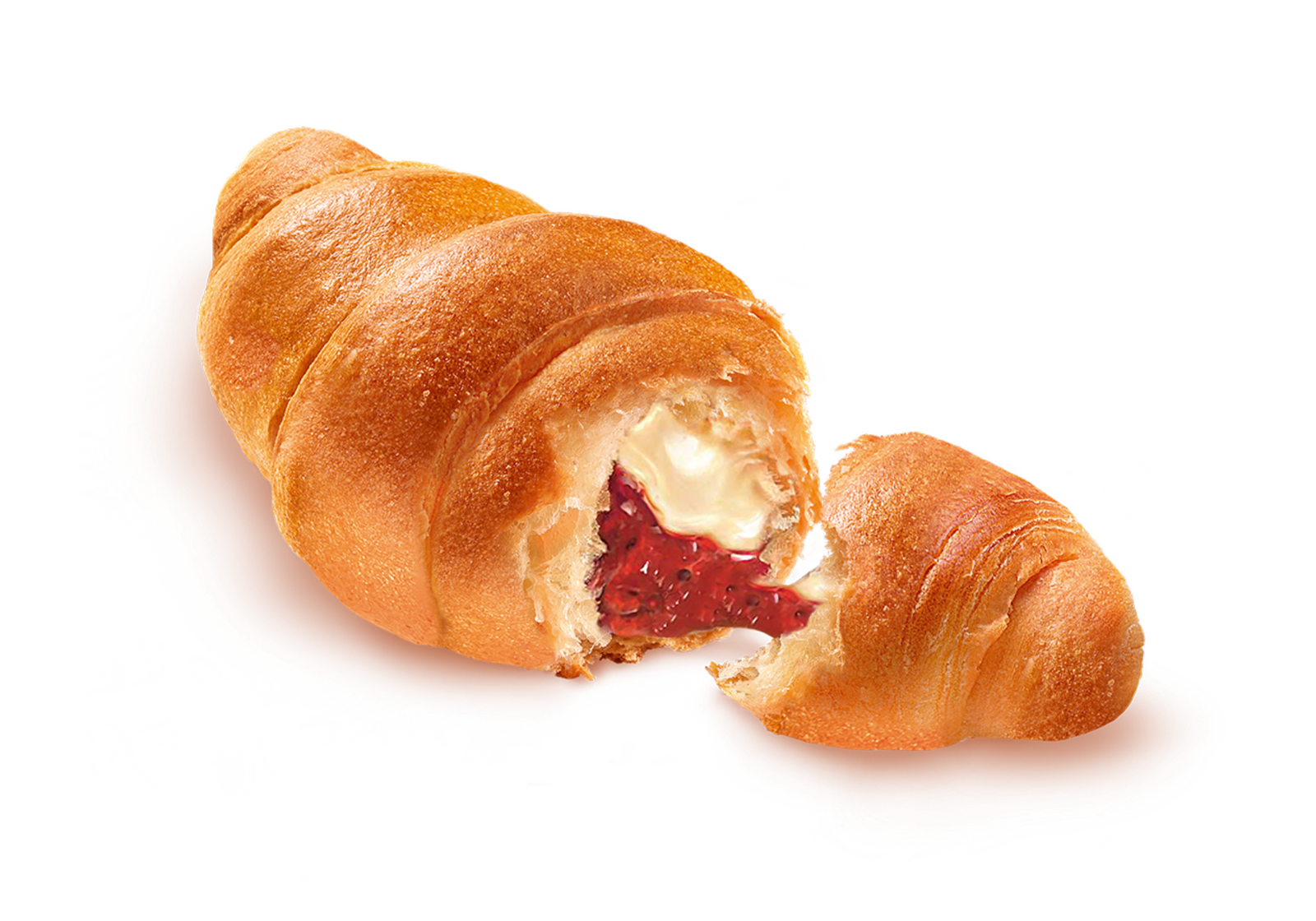 strawberry vanilla croissants